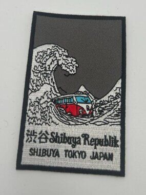 Shibuya Republik Tokyo Japan Great Wave VW Bus Patch